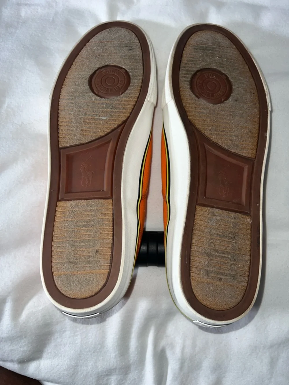 Polo by Ralph Lauren Orange Canvas Low-Top Sneakers “Size 15D”